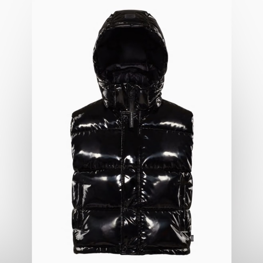 Aritzia Super Puff Shorty Vest, lacquer black, small